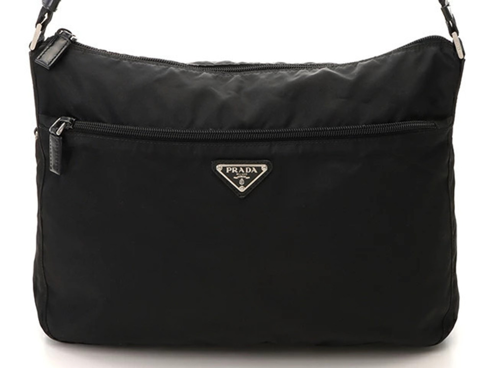 Prada Tessuto Shoulder Bag Black